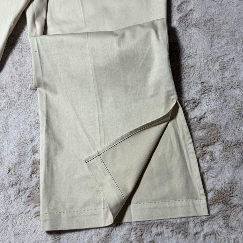 Anne Klein Studio Khaki Chinos with Side Slits 18W - Picture 7 of 8